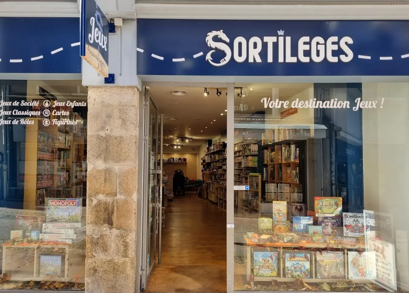 Boutique de jeux Sortilèges à Limoges